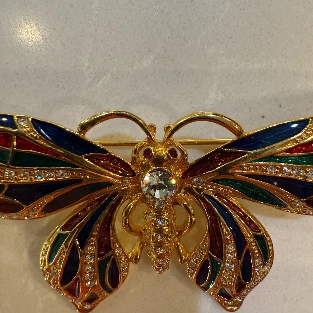 Camrose & Kross Vintage 90’s Jackie Kennedy Butterfly Brooch